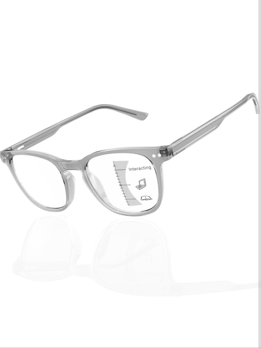 Progressive Multifocus Reading Glasses for Men No Line Bifocal Transition Reader